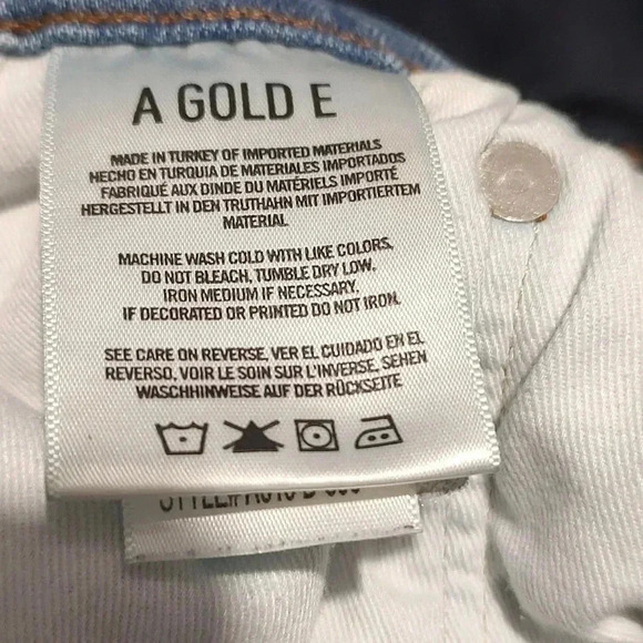 AGoldE mid rise distressed skinny jeans, size 31 - Picture 5 of 5